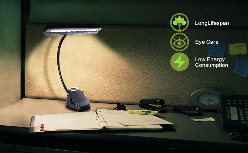 9 LED Clip On Music Stand Light