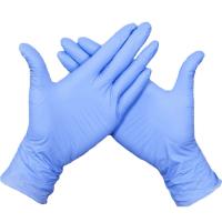 Buy cheap Elasticity Nitrile Disposable Gloves , Polythene Disposable Gloves Smooth product