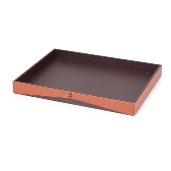Buy cheap Free sample Marriot Hotel leather Oblong serving tray manufacturer from wholesalers
