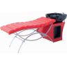 Buy cheap Professional Custom Salon Shampoo Bed Full Lie Down For Hair Washing , Red Color from wholesalers