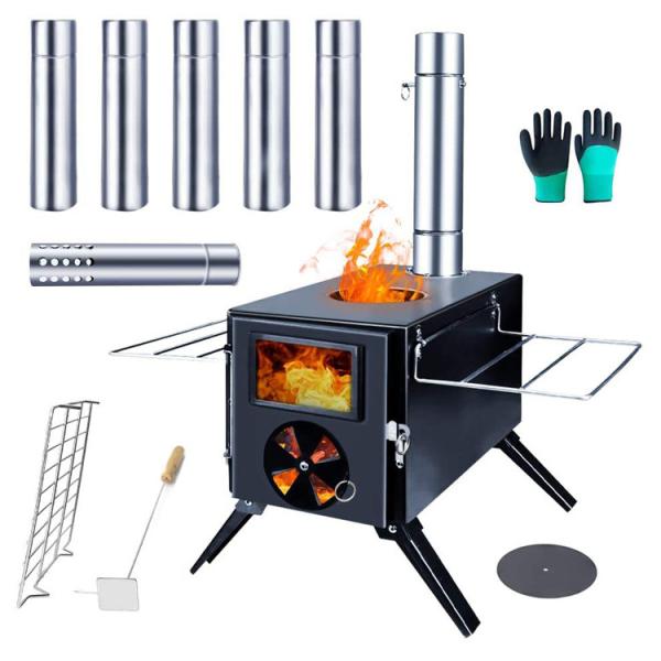 Buy cheap Portable Folding Black Wood Burning Fire Pits Perfect for Outdoor Camping and Picnic from wholesalers