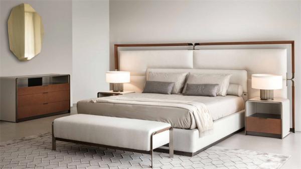 Buy cheap Modern Soft King Size Upholstered Bed Modern Bedroom Furniture Sets Bed from wholesalers