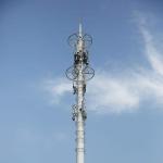 Tubular 4 Sections 36M Monopole Steel Tower
