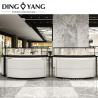 Buy cheap Customized Fine Freestanding Black White Glass Jewelry Showcase For Jewellery Shop from wholesalers