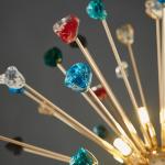 Modern Crystal Chandelier Lighting For Living Room Bedroom Restaurant Dandelion