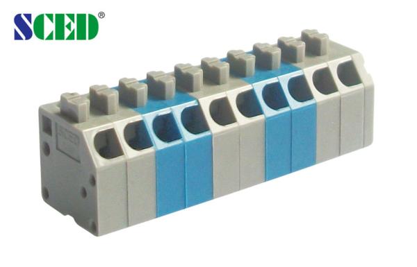 Buy cheap Pitch 3.5mm Wiring Terminal Blocks 300V 10A PA66 Plastic Brass from wholesalers