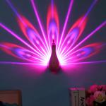 Novelty gifts product Peacock projection lamp, funny and attractive peacock