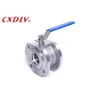 Buy cheap PN25 High Pressure Handle Wafer Floating Ball Valve PTFE PPL Seat product
