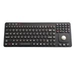 Panel Mounted Silicone Industrial Keyboard USB PS2 Optical Trackball Keyboard
