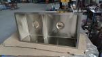 Retangle Black Stainless Steel Double Bowl Sink For Easy Cleaning And Maintenanc