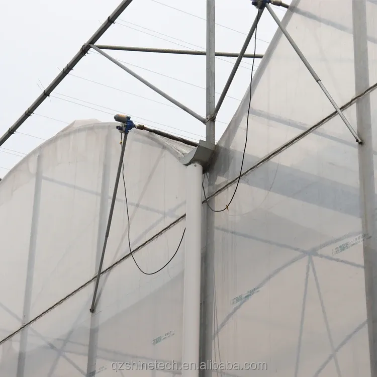 150/200 Micron Plastic Film Multi Span Greenhouse For Vegetable And Flower Growing