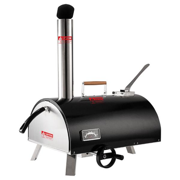 Buy cheap Semi Automatic Pizza Oven Rotating 12" Wood Fired Silver Matte / Black from wholesalers