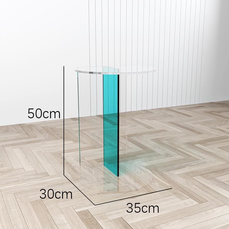 Minimalist Custom Color Acrylic Coffee Table Side Table Tea Table for Indoors and Outdoors