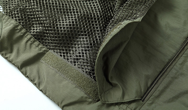 2022 Custom Printed Logo Fishing Hiking Tactical Outdoor Utility Multi Pocket Breathable Work Mesh Men's Vests