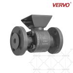 Dn25 2 Piece Ball Valve Forged Steel A105 1inch 600lb Rf Flanged Full Bore And