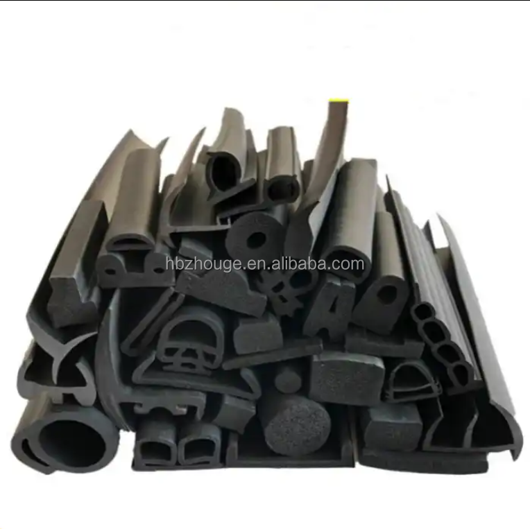 Customized Dense/Foam Rubber Sealing Strip in Yellow Silicone/EPDM for Moulding Service