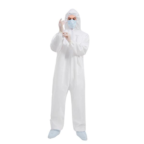 Buy cheap ISO13485 Disposable Protective Coverall With Shoe Cover from wholesalers