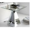 Buy cheap Modern Mirror Tables Furniture Steel Base Living Room Mirrored Accent Table from wholesalers