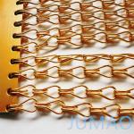 Golden Aluminum Chain Mesh Curtains Chain Link Door Fly Curtain