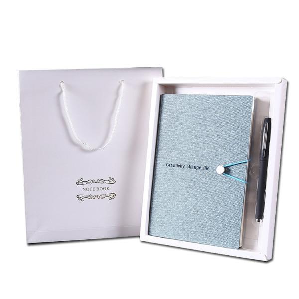 Buy cheap Hardcover Design Pu Leather Gift Suit Business Notebook with Customized Logo Acceptable from wholesalers