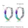 Buy cheap 2.5x20mm 1 Gram Sterling Silver Jewelry Earrings S925 Colorful Hoop Earrings ODM from wholesalers
