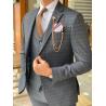 Buy cheap 45% Wool Blue Tuxedo Suit from wholesalers