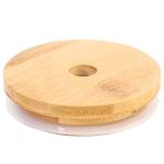 Buy cheap Kitchen Storage Jars Round Square Bamboo Jar Lid With Silicon Ring Airtight from wholesalers