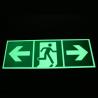 Buy cheap Rectangle Photoluminescent Safety Exit Sign Aluminum PVC from wholesalers