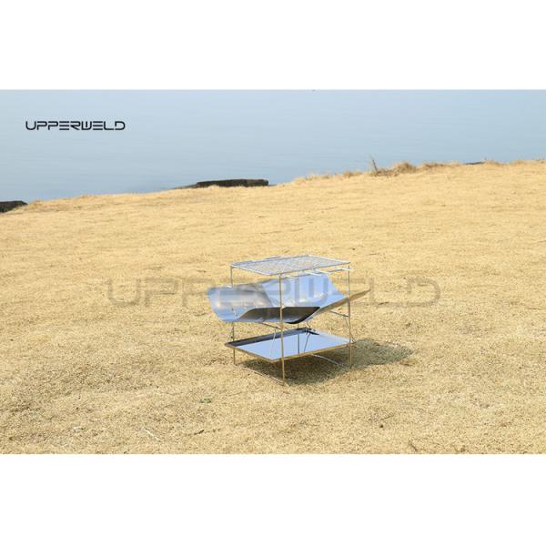 Wood Fuel Outdoor Ultra-Light Folding Grill Clean Finishing for Portable