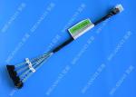 Buy cheap Blue SFF 8643 To 4 SATA SAS Hard Drive Cable Fanout 12gbps Flexible Design from wholesalers