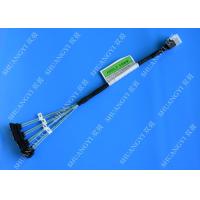 Buy cheap Blue SFF 8643 To 4 SATA SAS Hard Drive Cable Fanout 12gbps Flexible Design product