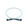 Buy cheap FTTH Telecom MPO Simplex Patch Cord , Blue 8 Core / 12 Core Fiber Optic Cable APC Polishing from wholesalers