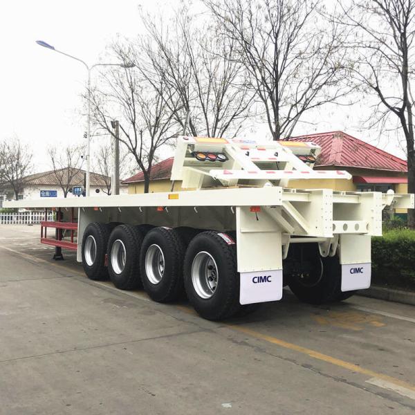 Buy cheap Flatbed Q345B 53Ft 4 Axle Shipping Container Trailer from wholesalers
