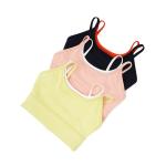 Oem Factory Manufacturer Custom Logo Ladies Sports Bras Yellow Pink Leisure