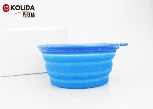 Buy cheap Portable Folding Silicon Pet Food Bowls Travel Collapsible Pet Bowl from wholesalers