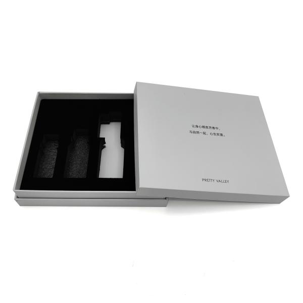 Buy cheap Free Sample White Lid and Base Cardboard Gift Box for Parfum Essential Oil Skin Care Products Perfume Bottle packaging from wholesalers
