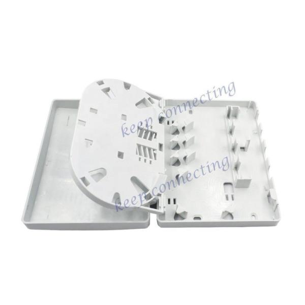 4 Ports Mini Optical Terminal Box for Fiber Optic Wall Outlet Made of PC ABS