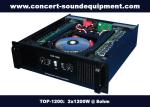 Nightclub Sound Equipment / 2x1200W Class H High Power Analogue Amplifier For