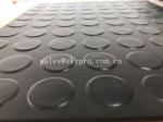 Anti - Slip Black 6mm Thickness Rubber Mats Stud Flooring Matting Rubber Sheet