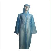 Buy cheap Transparent Mens Disposable Plastic Raincoat With Hood / Collar Comfortable product