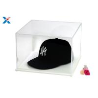 Buy cheap Baseball Hat Acrylic Display Case With White / Black Base A Class Acrylic Sheet product