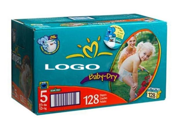 Buy cheap custom pampers swaddlers gift diaper box Baby -dry diaper packaging box from wholesalers