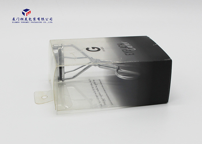 Gradual Black Color Custom Printed Plastic Boxes 0.3mm Thickness Size 7.3X4X11cm