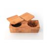 Buy cheap BAP Free Wooden Salt And Pepper Box 2 Compartment Contemporary Style from wholesalers