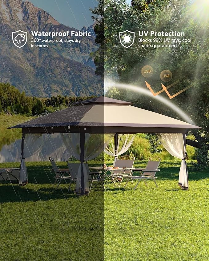 Weatherproof & Customizable Aluminum Gazebo Transform Your Outdoor Space