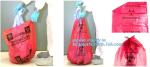 Disposable plastic biohazard bags infectious linen waste bags, Yellow Biohazard