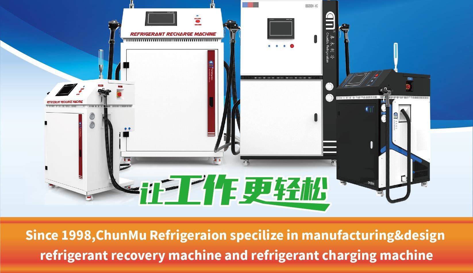 CM8600 AC/ chiller /ice cream machine refrigerant charging machine r134a r290 r410a filling system