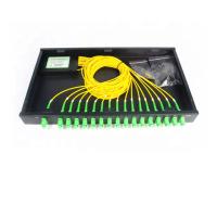 Buy cheap Fixed Rack Mounted 1U 1X32 PLC Splitter FTTH Patch panel product