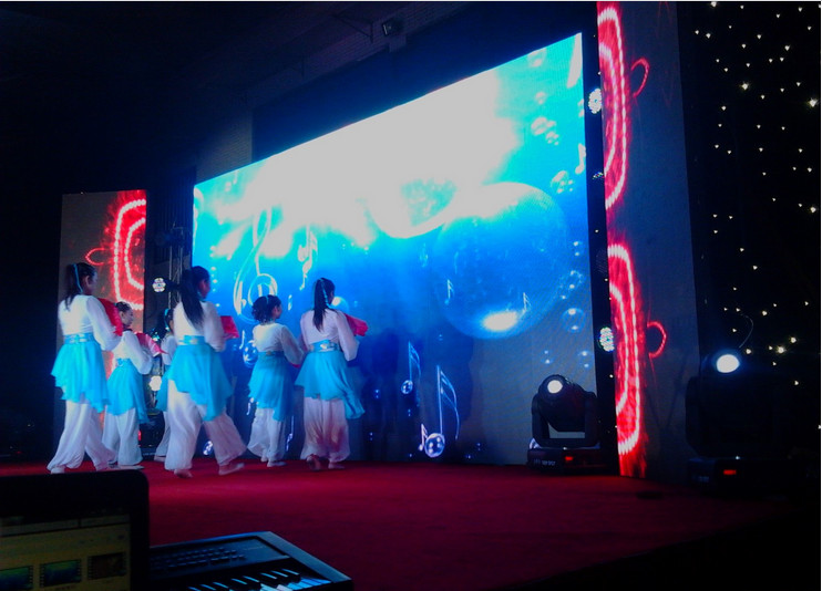 Indoor Stage Rental Led Display Screen , Commercial Led Digital Advertising Display