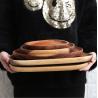 Buy cheap Irregular Oval Wooden Serving Plates Fruit Acacia Wood Serving Tray Customized from wholesalers